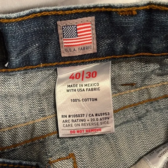 2 pairs of Arita low rise M4 boot jeans that are not hemmed